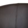 Кресло LM-9500 коричневый для персонала, хром, экокожа фото 6
