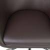Кресло LM-9500 коричневый для персонала, хром, экокожа фото 7