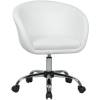 Кресло LM-9500 белый для персонала, хром, экокожа фото 1