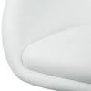 Кресло LM-9500 белый для персонала, хром, экокожа фото 6