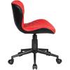 Кресло LM-9700 красно-черное для персонала, экокожа фото 4