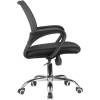 Кресло Riva Chair 8085 JE черный для оператора, хром, цвет зеленый/черный, спинка сетка фото 3