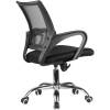 Кресло Riva Chair 8085 JE черный для оператора, хром, цвет зеленый/черный, спинка сетка фото 4