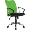 Кресло Riva Chair 8075 зеленый для оператора, хром, спинка сетка фото 1