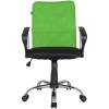 Кресло Riva Chair 8075 зеленый для оператора, хром, спинка сетка фото 2