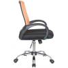 Кресло Riva Chair 8099 оранжевый для оператора, хром, спинка сетка фото 3