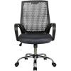 Кресло Riva Chair 8081 серый для оператора, хром, пластиковая спинка фото 2