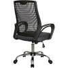 Кресло Riva Chair 8081 серый для оператора, хром, пластиковая спинка фото 4