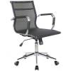 Кресло Riva Chair 6001-2 S черное для руководителя, хром, сетка фото 1