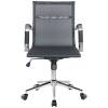 Кресло Riva Chair 6001-2 S черное для руководителя, хром, сетка фото 2