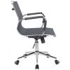 Кресло Riva Chair 6001-2 S черное для руководителя, хром, сетка фото 3