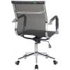 Кресло Riva Chair 6001-2 S черное для руководителя, хром, сетка фото 4