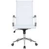 Кресло Riva Chair 6001-1 S белое для руководителя, хром, сетка фото 2