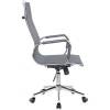 Кресло Riva Chair 6001-1 S серое для руководителя, хром, сетка фото 3