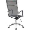 Кресло Riva Chair 6001-1 S серое для руководителя, хром, сетка фото 4