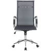 Кресло Riva Chair 6001-1 S черное для руководителя, хром, сетка фото 2