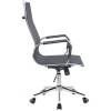 Кресло Riva Chair 6001-1 S черное для руководителя, хром, сетка фото 3