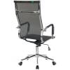 Кресло Riva Chair 6001-1 S черное для руководителя, хром, сетка фото 4