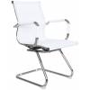Кресло Riva Chair 6001-3 белое для посетителя, хром, сетка