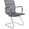 Кресло Riva Chair 6001-3 серое для посетителя, хром, сетка фото 1