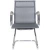 Кресло Riva Chair 6001-3 серое для посетителя, хром, сетка фото 2