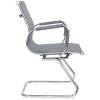 Кресло Riva Chair 6001-3 серое для посетителя, хром, сетка фото 3