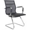 Кресло Riva Chair 6001-3 черное для посетителя, хром, сетка фото 1