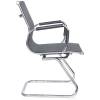 Кресло Riva Chair 6001-3 черное для посетителя, хром, сетка фото 3