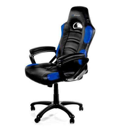 Кресло Arozzi Enzo - Blue, компьютерное (для геймеров), экокожа, цвет черный/синий