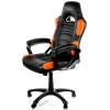 Кресло Arozzi Enzo - Orange, компьютерное (для геймеров), экокожа, цвет черный/оранжевый фото 1