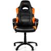 Кресло Arozzi Enzo - Orange, компьютерное (для геймеров), экокожа, цвет черный/оранжевый фото 2
