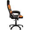 Кресло Arozzi Enzo - Orange, компьютерное (для геймеров), экокожа, цвет черный/оранжевый фото 4