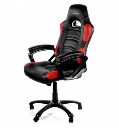 Кресло Arozzi Enzo - Red, компьютерное (для геймеров), экокожа, цвет черный/красный
