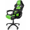 Кресло Arozzi Monza - Green, компьютерное (для геймеров), экокожа, цвет черный/зеленый фото 1