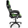 Кресло Arozzi Monza - Green, компьютерное (для геймеров), экокожа, цвет черный/зеленый фото 3