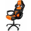 Кресло Arozzi Monza - Orange, компьютерное (для геймеров), экокожа, цвет черный/оранжевый фото 1