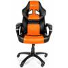 Кресло Arozzi Monza - Orange, компьютерное (для геймеров), экокожа, цвет черный/оранжевый фото 2