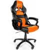 Кресло Arozzi Monza - Orange, компьютерное (для геймеров), экокожа, цвет черный/оранжевый фото 3