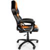Кресло Arozzi Monza - Orange, компьютерное (для геймеров), экокожа, цвет черный/оранжевый фото 4