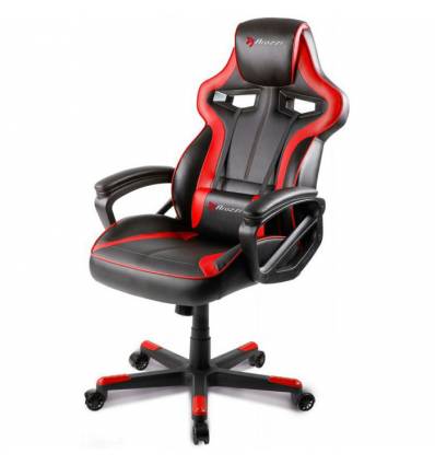 Кресло Arozzi Milano - Red, компьютерное (для геймеров), экокожа, цвет черный/красный