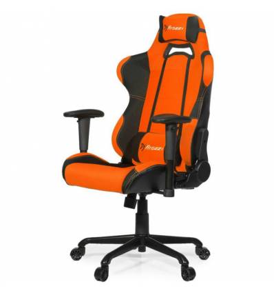 Кресло Arozzi Torretta Orange V2, компьютерное (для геймеров), ткань, цвет оранжевый/черный