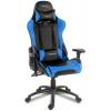 Кресло Arozzi Verona - Blue, компьютерное (для геймеров), экокожа, цвет черный/синий фото 3