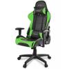 Кресло Arozzi Verona - Green, компьютерное (для геймеров), экокожа, цвет черный/зеленый фото 1