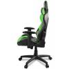 Кресло Arozzi Verona - Green, компьютерное (для геймеров), экокожа, цвет черный/зеленый фото 5