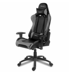 Кресло Arozzi Verona - Grey, компьютерное (для геймеров), экокожа, цвет черный/серый