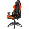 Кресло Arozzi Verona - Orange, компьютерное (для геймеров), экокожа, цвет черный/оранжевый фото 1