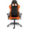Кресло Arozzi Verona - Orange, компьютерное (для геймеров), экокожа, цвет черный/оранжевый фото 2