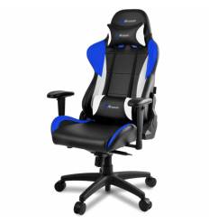 Кресло Arozzi Verona Pro - Blue, компьютерное (для геймеров), экокожа, цвет черный/синий/белый