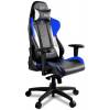 Кресло Arozzi Verona Pro - Blue, компьютерное (для геймеров), экокожа, цвет черный/синий/белый фото 3