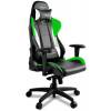 Кресло Arozzi Verona Pro - Green, компьютерное (для геймеров), экокожа, цвет черный/зеленый/белый фото 3